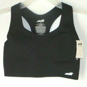 Women's Avia Raceback Sport Bra Size L,Black,Nylon